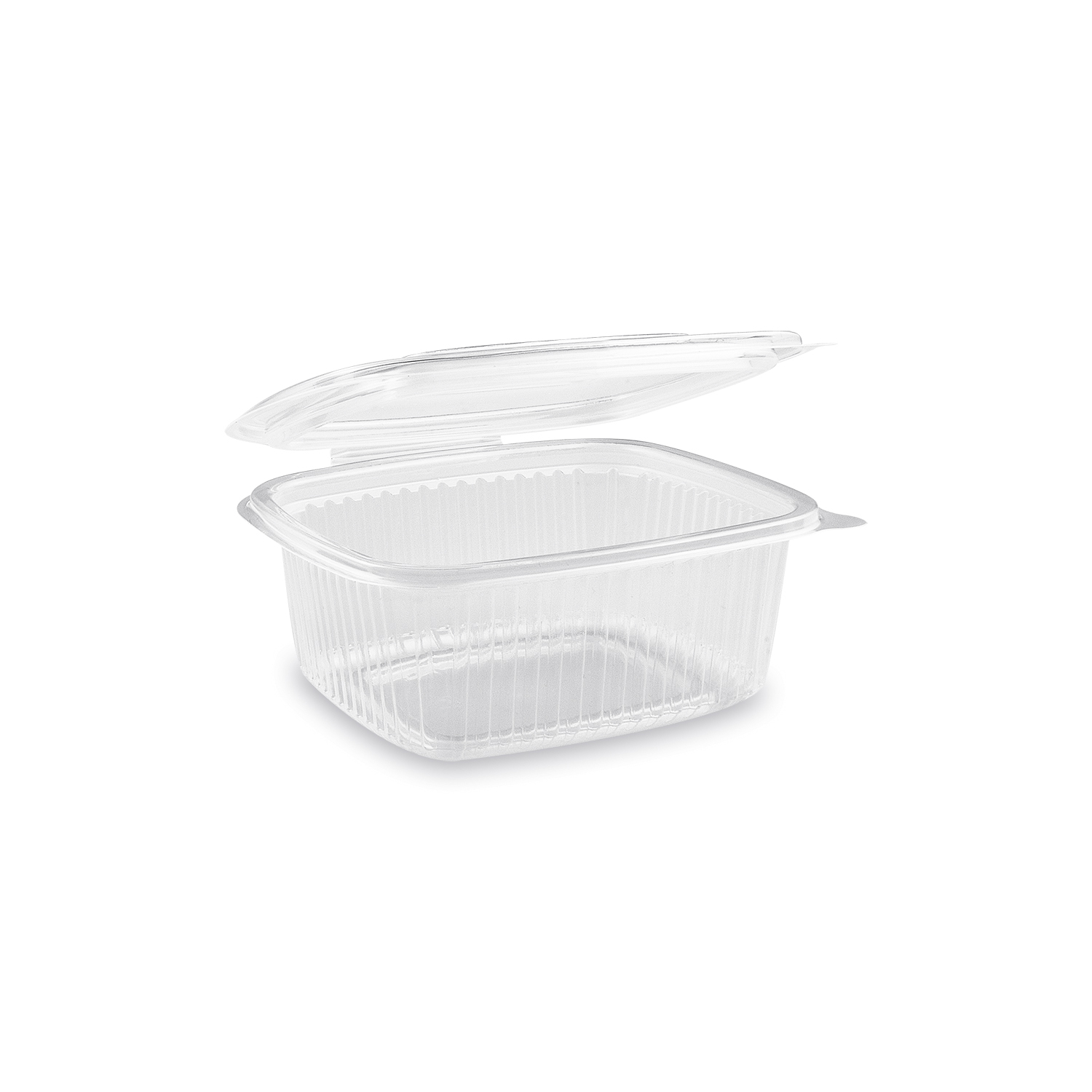 Salatbecher oval mit anhängendem Deckel 500ml, 50 Stück/Pack Salatbecher oval mit anhängendem Deckel 500ml, 50 Stück/Pack