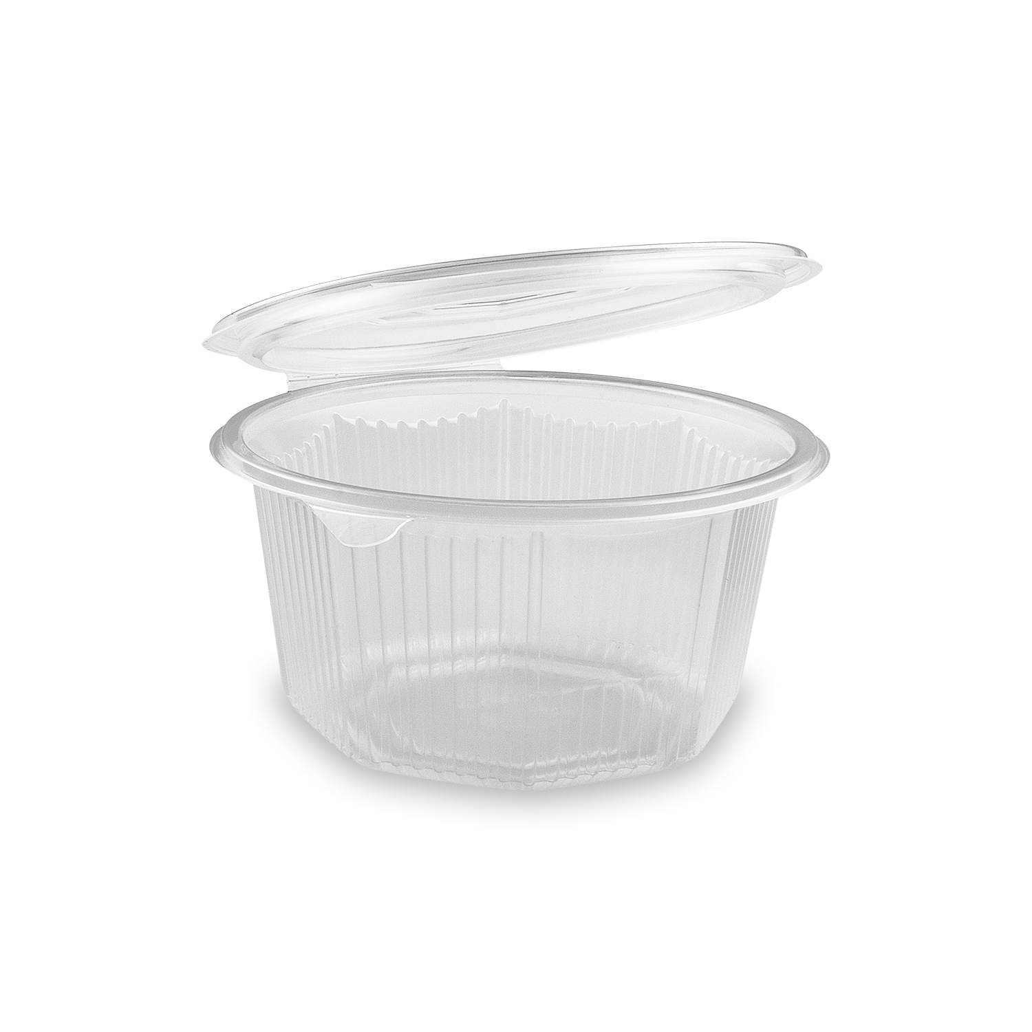 Haushaltsbox mit anhängendem Deckel aus PP, 8 Eckig, 1000ml - 50 Stück/Pack Haushaltsbox mit anhängendem Deckel aus PP, 8 Eckig, 1000ml - 50 Stück/Pack