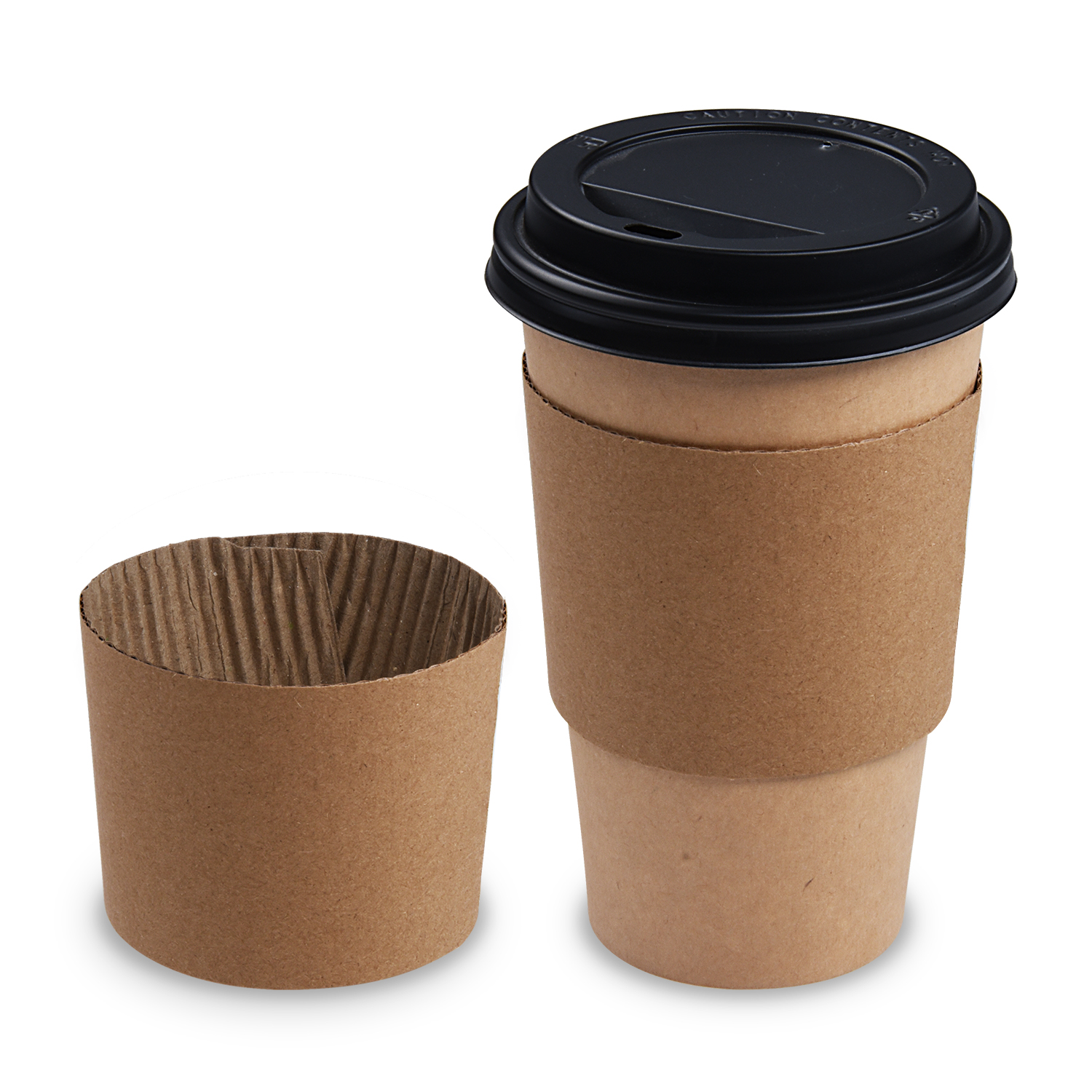 Papier-Manschette für Becher Ø90mm/12Oz - 100 Stück Papier-Manschette für Becher Ø90mm/12Oz - 100 Stück
