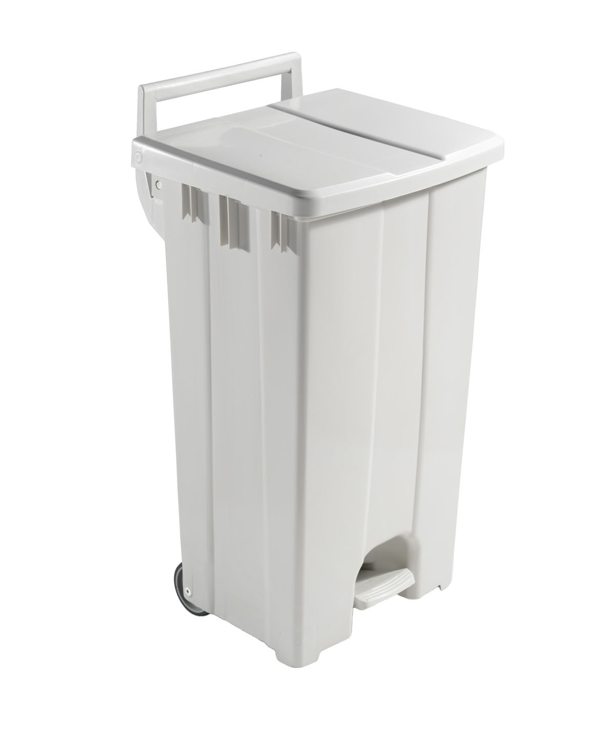 Abfallbehälter 90L mit Deckel & Pedal mit Rollen Abfallbehälter 90L mit Deckel & Pedal mit Rollen
