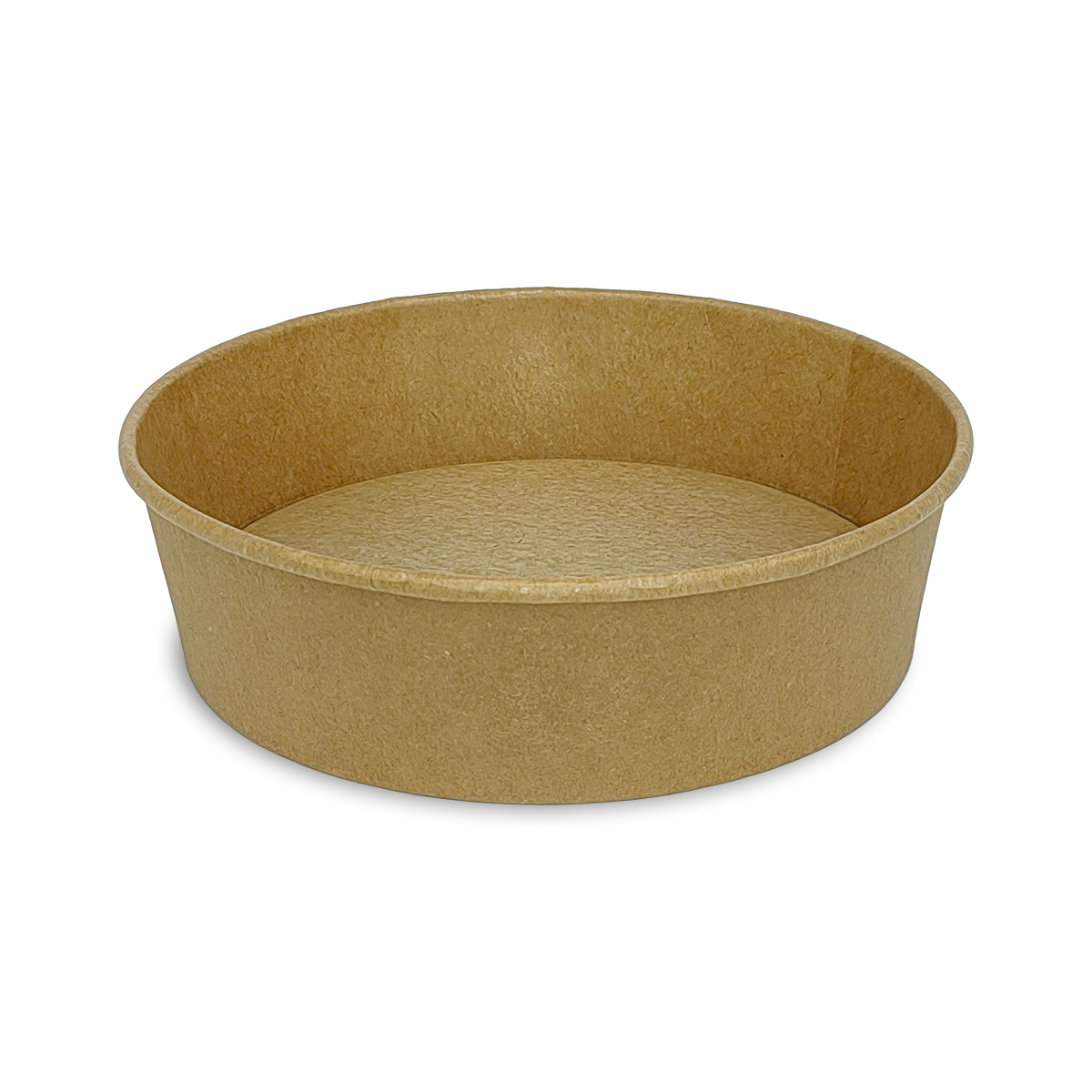 Salatschale aus Papier, Braun Ø 185 mm/1100ml Flach 6x50 Stück/Karton