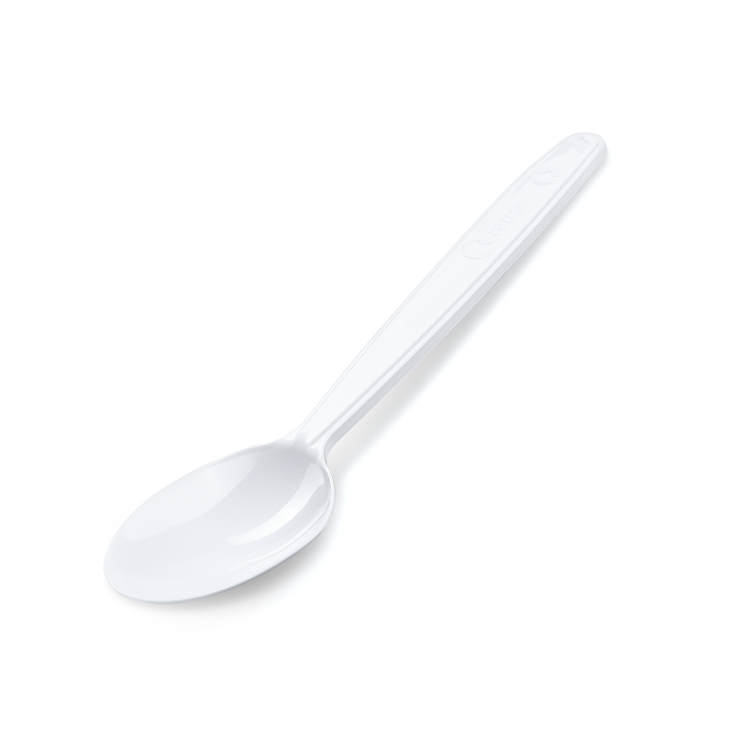 Löffel (PP) wiederverwendbar Weiß 18,5cm - 100 Stück Löffel (PP) wiederverwendbar Weiß 18,5cm - 100 Stück