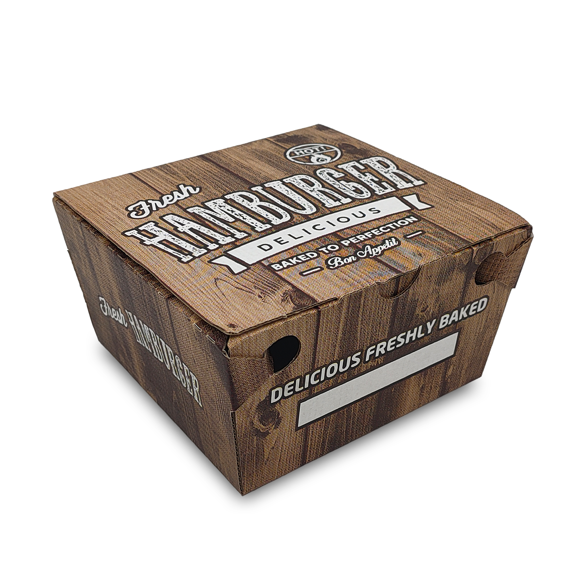 Hamburgerbox Papier 150x150x95mm - 100 Stk/Pack Hamburgerbox Papier 150x150x95mm - 100 Stk/Pack