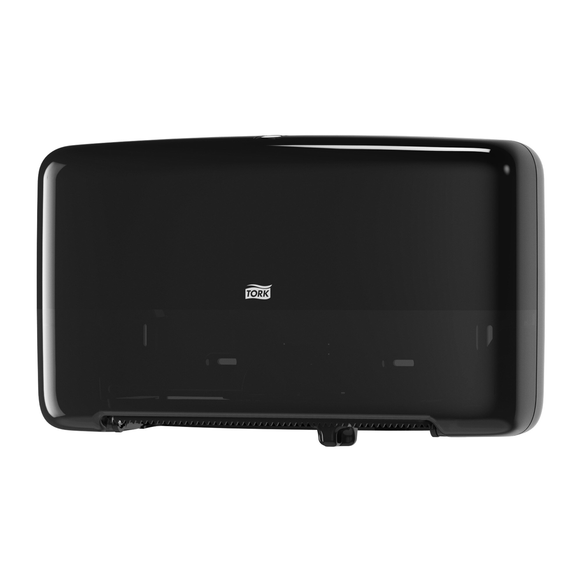 Tork T2 Doppelrollenspender für Mini Jumbo Toilettenpapier Schwarz