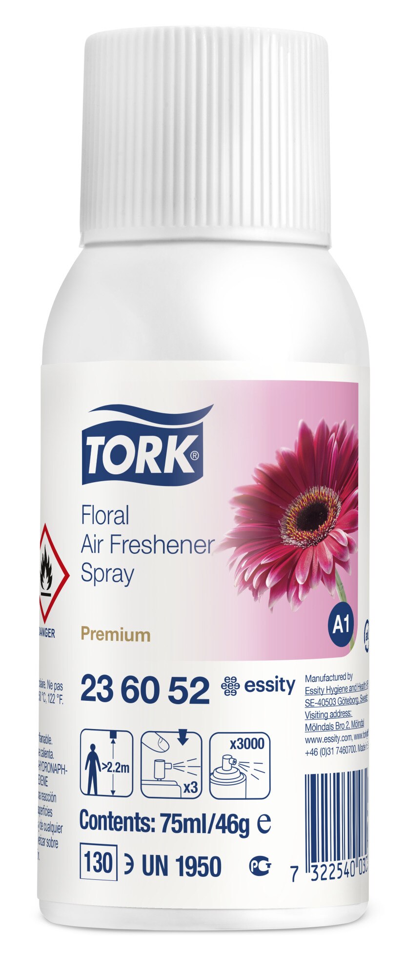 Tork A1 Lufterfrischer Spray mit Blütenduft Tork A1 Lufterfrischer Spray mit Blütenduft