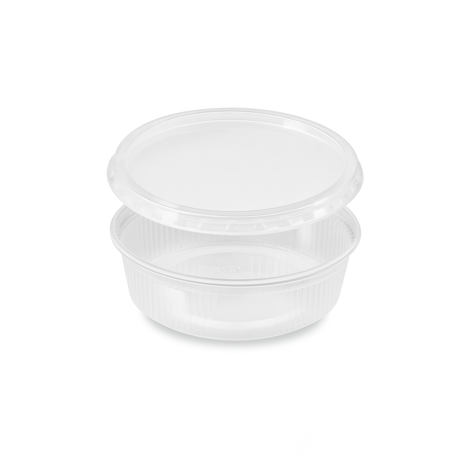Feinkostbecher - Rund aus PP Ø 101 x 30 mm 125 ml mit Deckel , 250 Stück/Karton Feinkostbecher - Rund aus PP Ø 101 x 30 mm 125 ml mit Deckel , 250 Stück/Karton