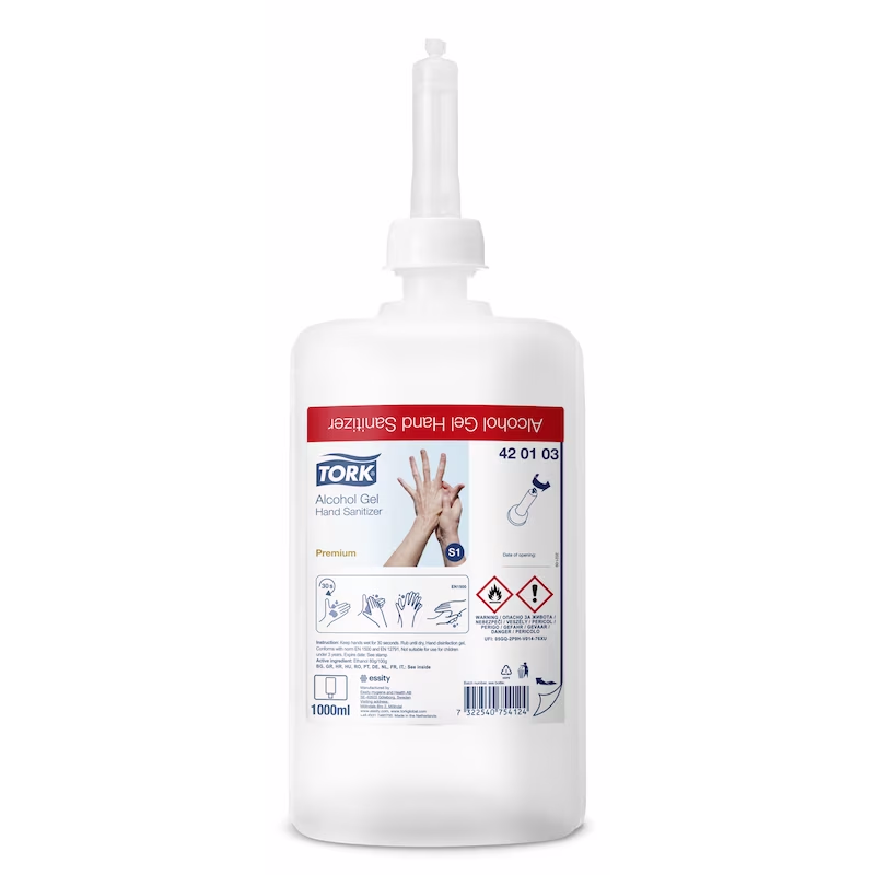 Tork S1 Händedesinfektionsgel 1000 ml x 6 Stk. Tork S1 Händedesinfektionsgel 1000 ml x 6 Stk.