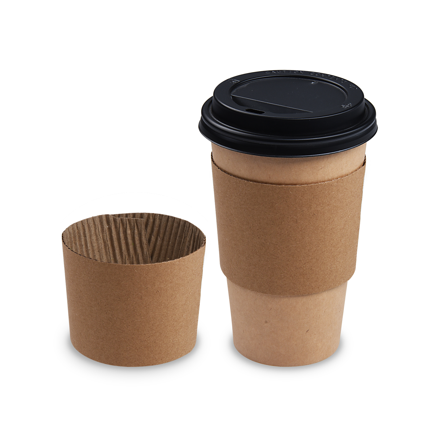 Papier-Manschette für Becher Ø80mm/8Oz - 100 Stück Papier-Manschette für Becher Ø80mm/8Oz - 100 Stück