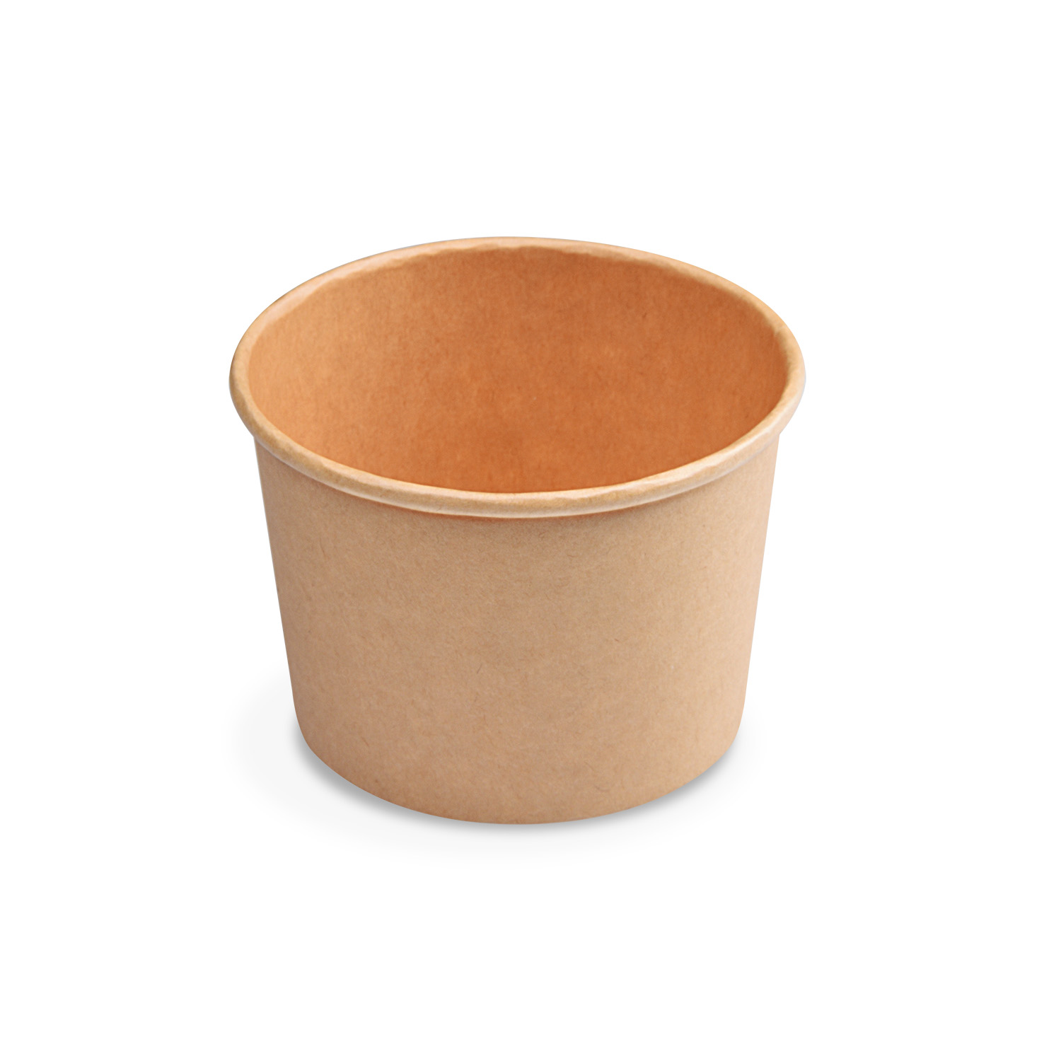 Suppenschale aus Kraft 480ml mit Plastikdeckel - 50 Stück Suppenschale aus Kraft 480ml mit Plastikdeckel - 50 Stück