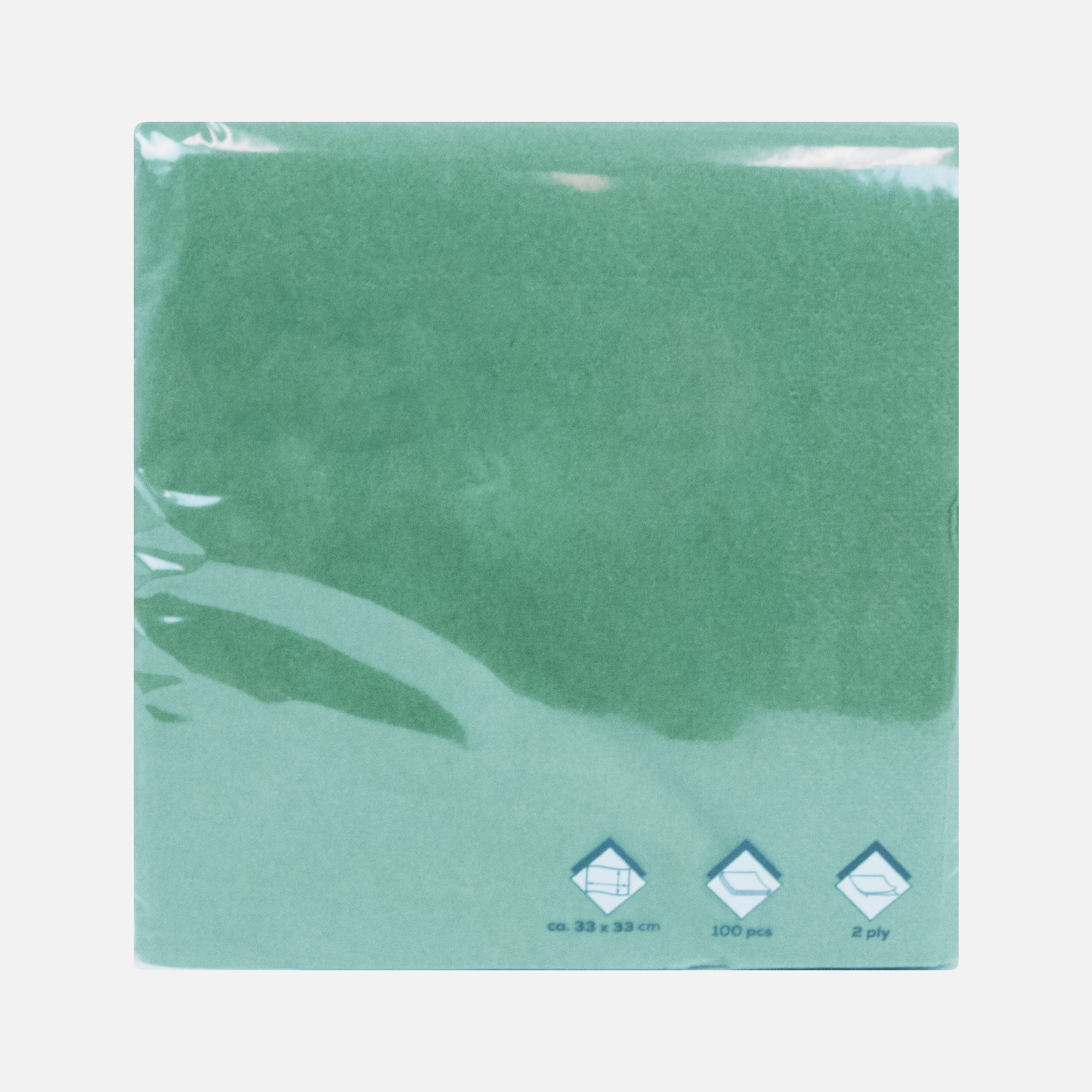 GNTPack Servietten 33 x 33 cm 1/4 2-lagig - Dark Green 2000 Stk.