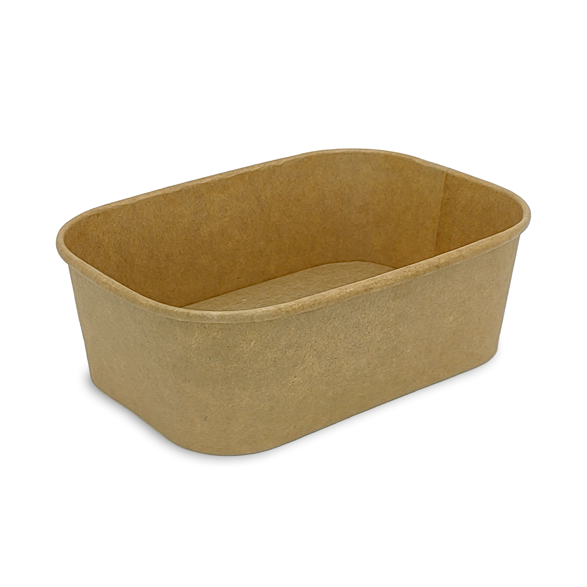 Salatschale 750ml aus Papier, braun quadratisch 300 Stk.