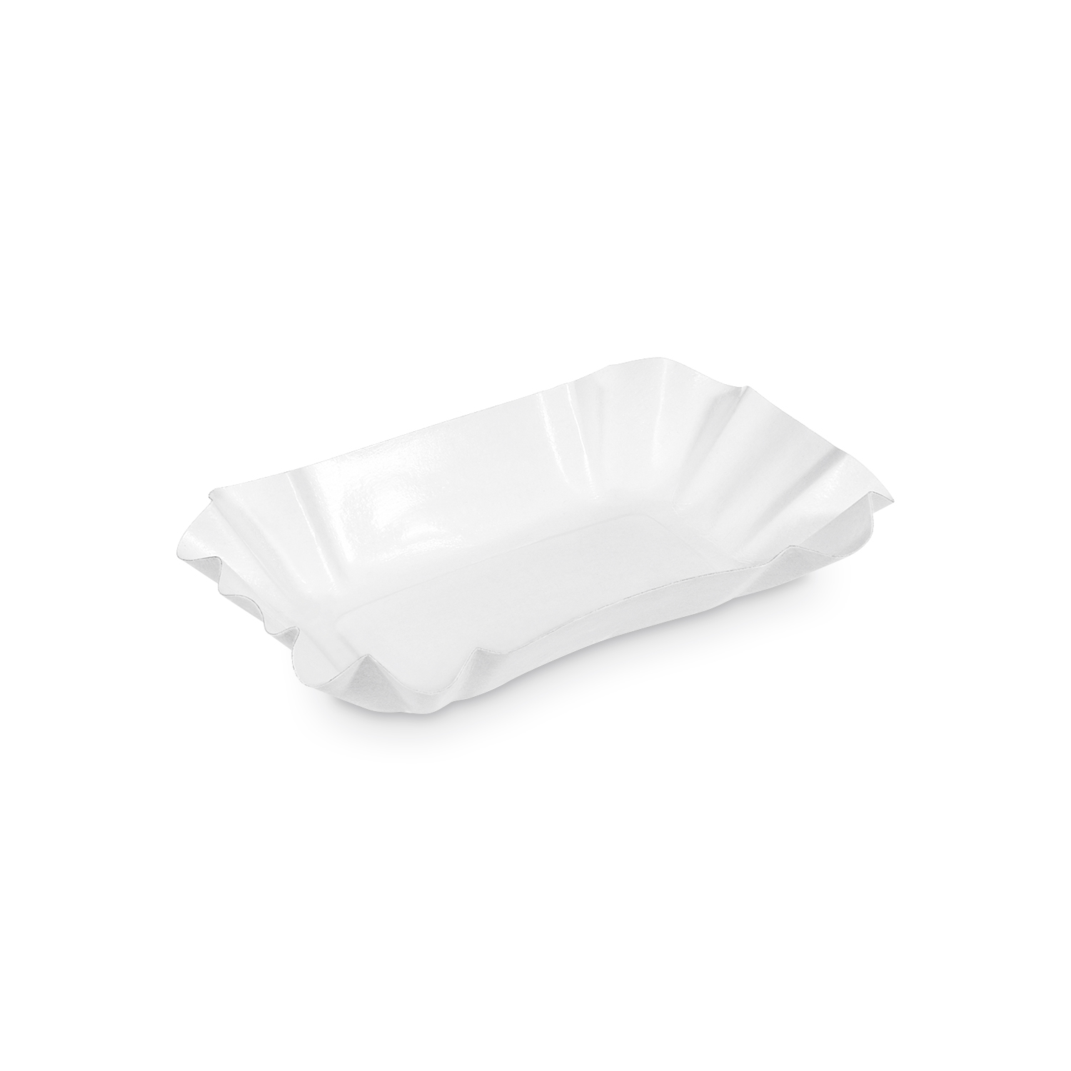 Pappschale, 14x9x3cm Weiß, Eckig, 250 Stück/Pack Pappschale, 14x9x3cm Weiß, Eckig, 250 Stück/Pack