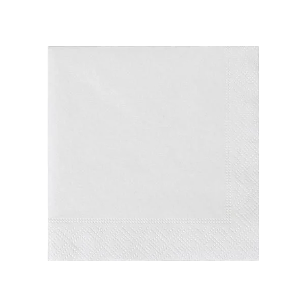 GNTPack Servietten 33 x 33 cm 1/4 2-lagig - Weiß 2000 Stk.