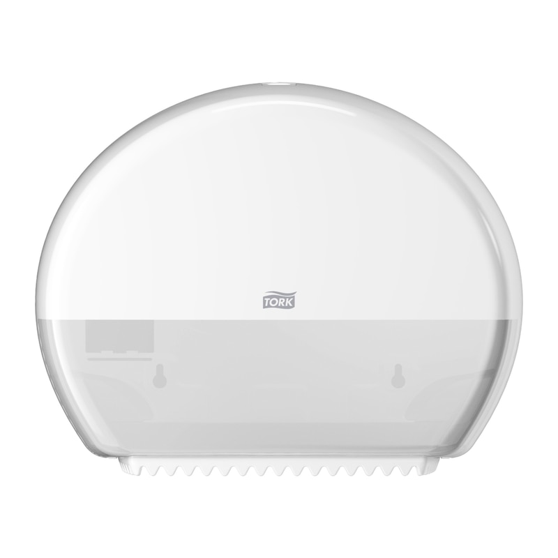 Tork T2 Spender für Mini Jumbo Toilettenpapier Weiß Tork T2 Spender für Mini Jumbo Toilettenpapier Weiß