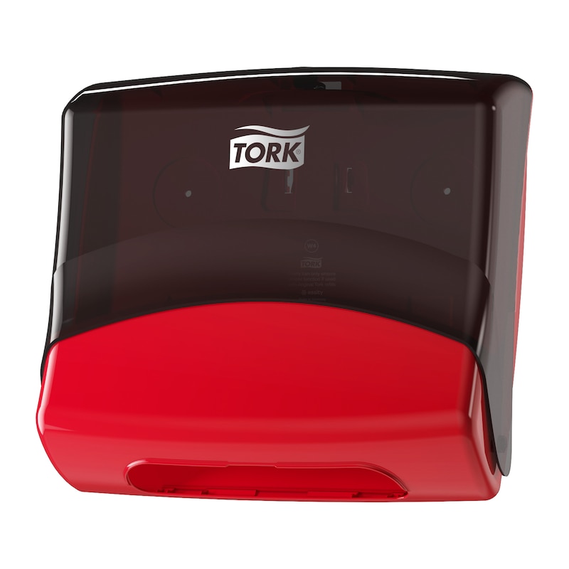 Tork W4 Einzeltuchspender Rot/Rauchgrau Tork W4 Einzeltuchspender Rot/Rauchgrau