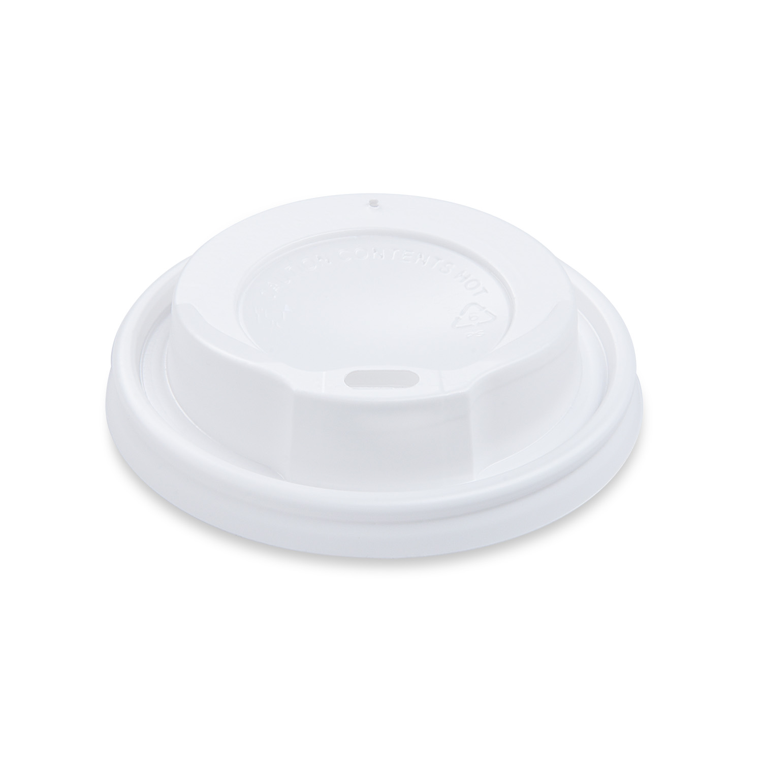 Deckel zu Kaffeebecher Ø80mm/8Oz -Weiß - 100 Stück