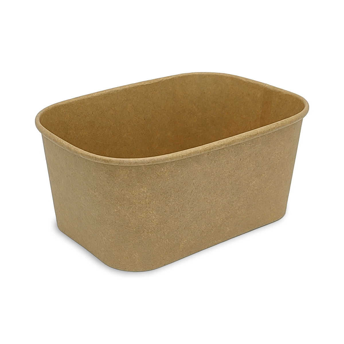 Salatschale 1000ml aus Papier, braun quadratisch 300 Stk.