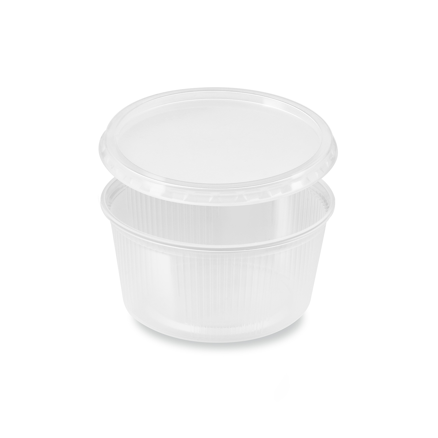 Feinkostbecher - Rund aus PP Ø 101 x 48 mm 250 ml mit Deckel, 250 Stück/Karton Feinkostbecher - Rund aus PP Ø 101 x 48 mm 250 ml mit Deckel, 250 Stück/Karton