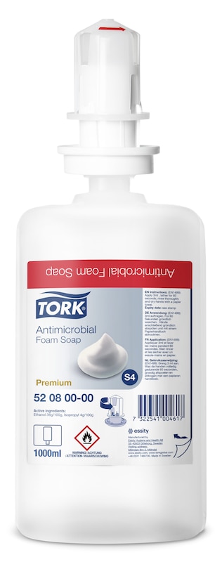Tork S4 Schaumseife zur Händedekontamination 1000 ml x 6 Stk. Tork S4 Schaumseife zur Händedekontamination 1000 ml x 6 Stk.