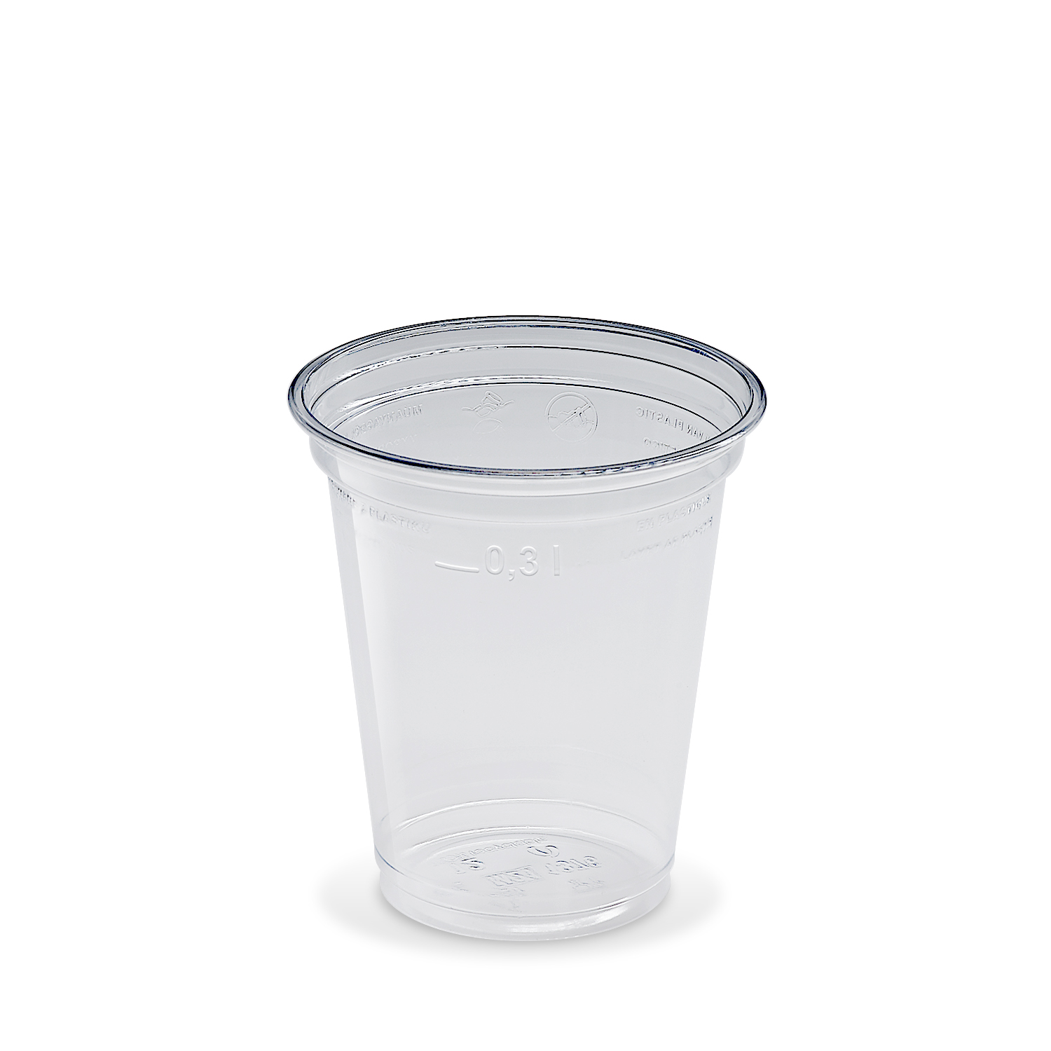 Becher für Smoothie, Glasklar, rPet Ø95mm 0,3L - 50 Stück Becher für Smoothie, Glasklar, rPet Ø95mm 0,3L - 50 Stück