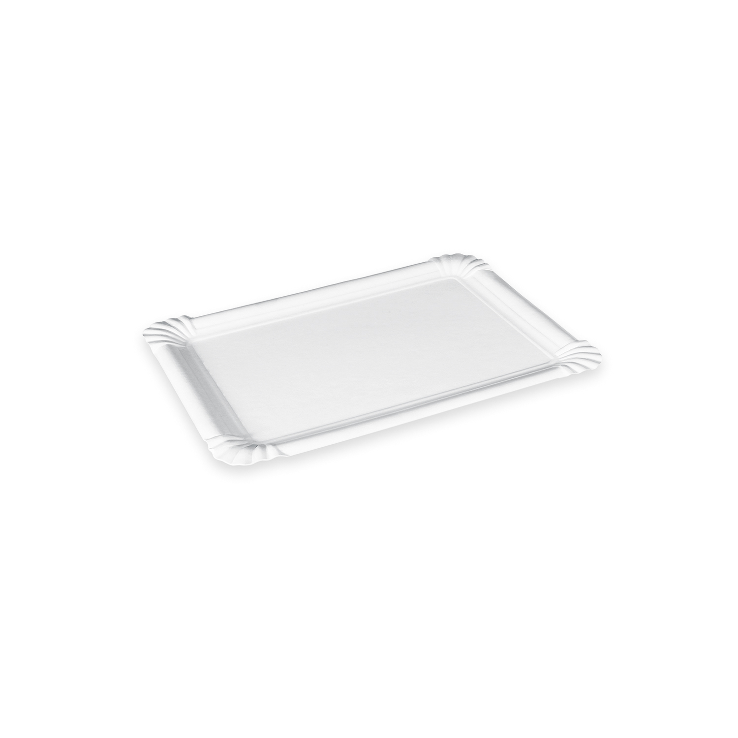 Pappteller, 10x16cm Weiß - Rechteckig, 250 Stück/Pack Pappteller, 10x16cm Weiß - Rechteckig, 250 Stück/Pack
